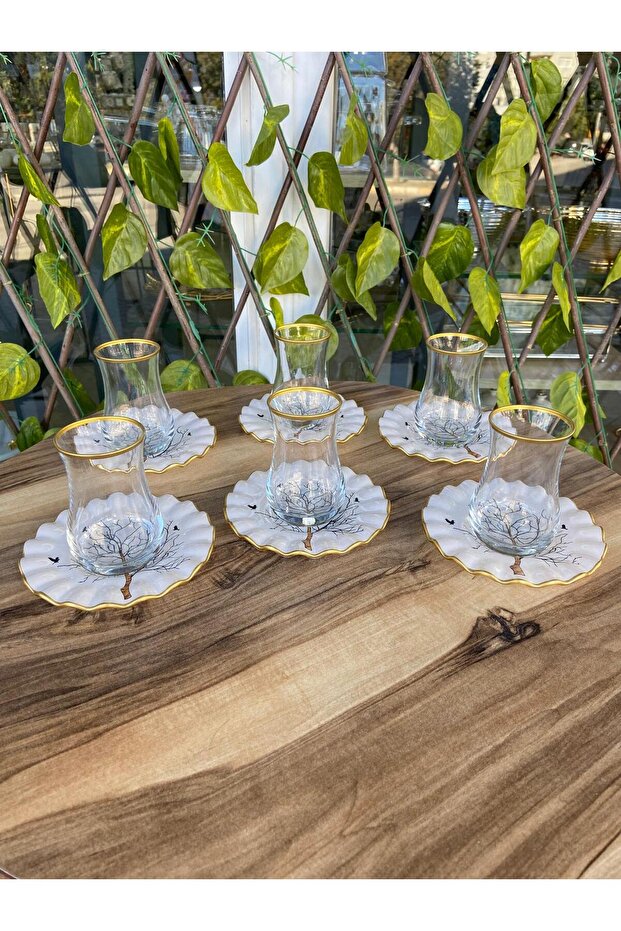 Ağaç Model 12 PRÇ Çay Seti. - 1