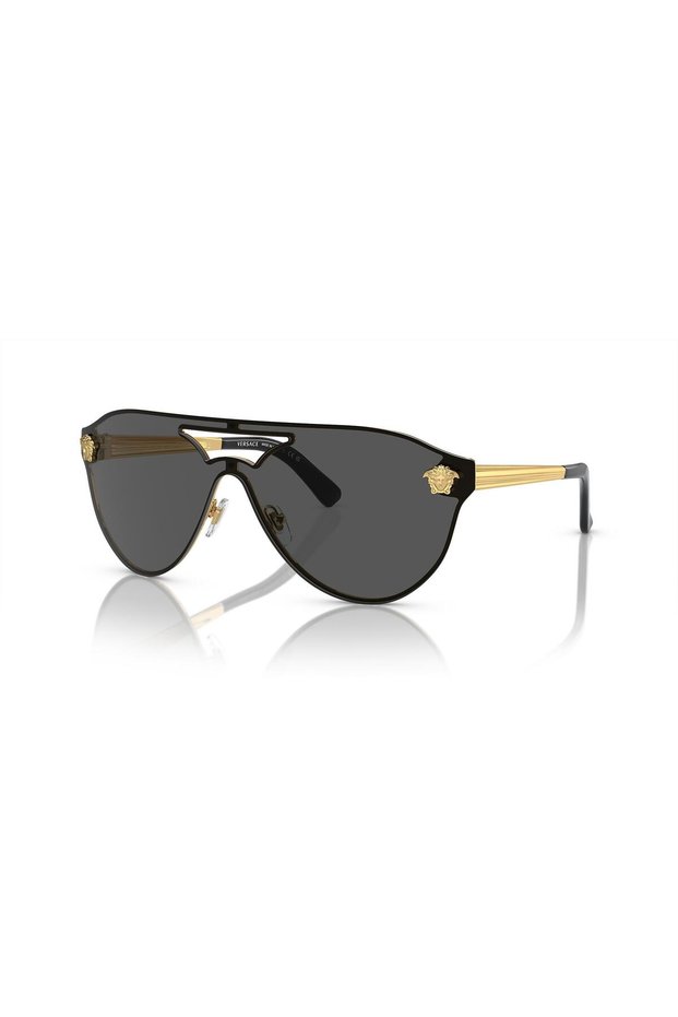 Gold-Smoked Organic Women's Sunglasses - Steel Closed, Drop Design, Uv 400-400mm