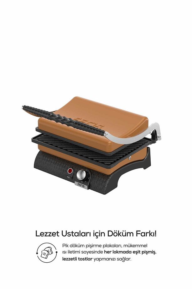 Feris Döküm Tost Makinesi Bakır - 3