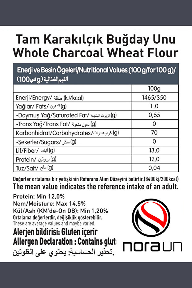 Tam Karakılçık Buğday Unu 1 kg 9 Adet - 2