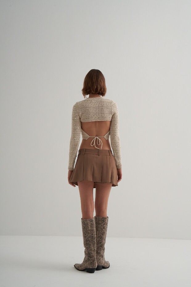 Sırtı Dekolteli Taşlı Model - 4