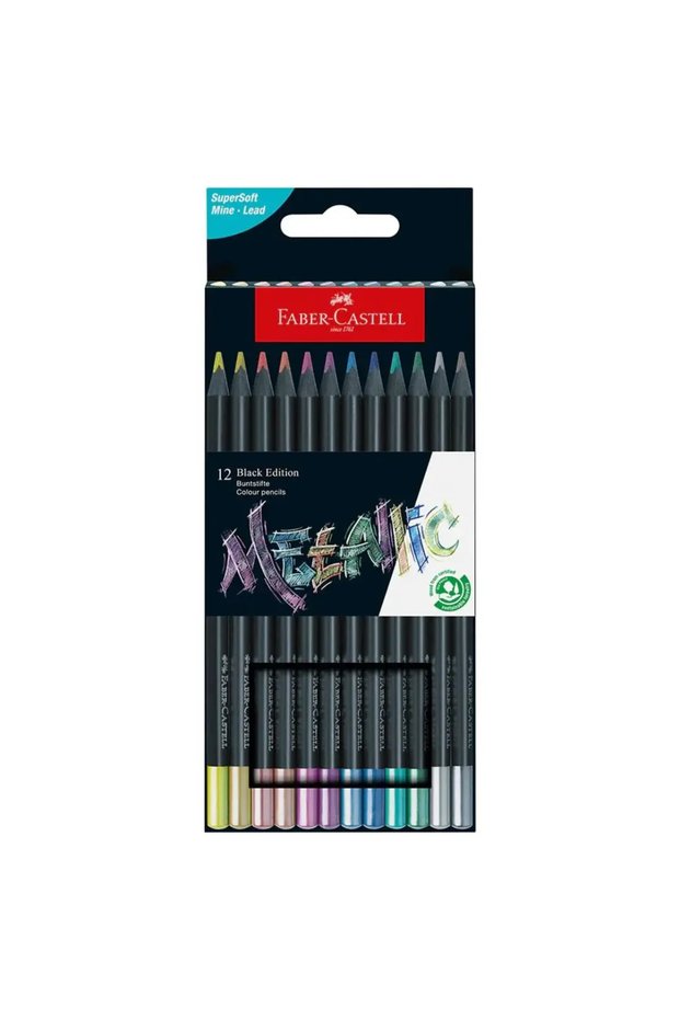 Black Edition Kuruboya Pen Set 12Pcs Neon and Pastel Colors 116410