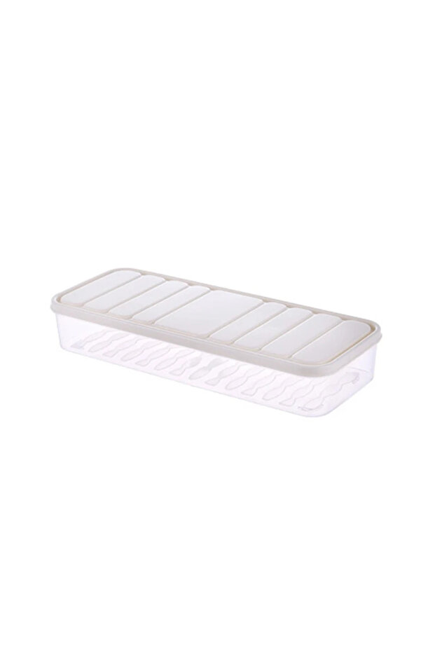 Freezer Dumpling Box Food Storage Container Stackable Food Saver Box with Lid Square Plastic Sing... - 8