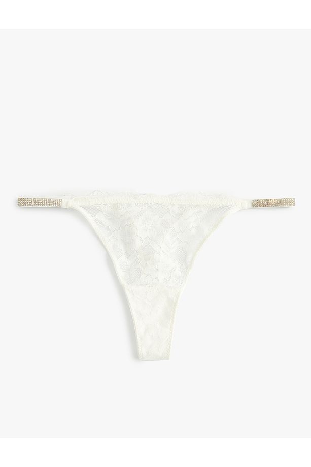 Dantelli String Külot Taşlı Bridal - 6