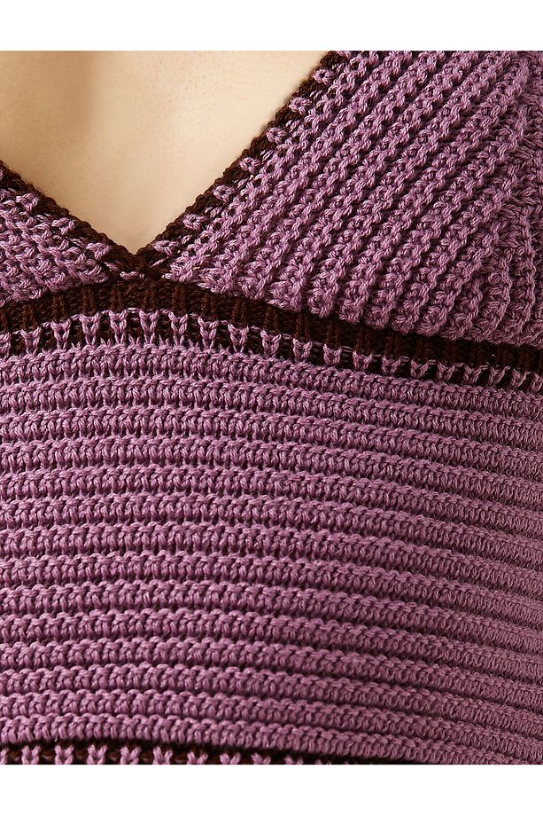 Örme Crop Üst Askılı V Yaka - 6