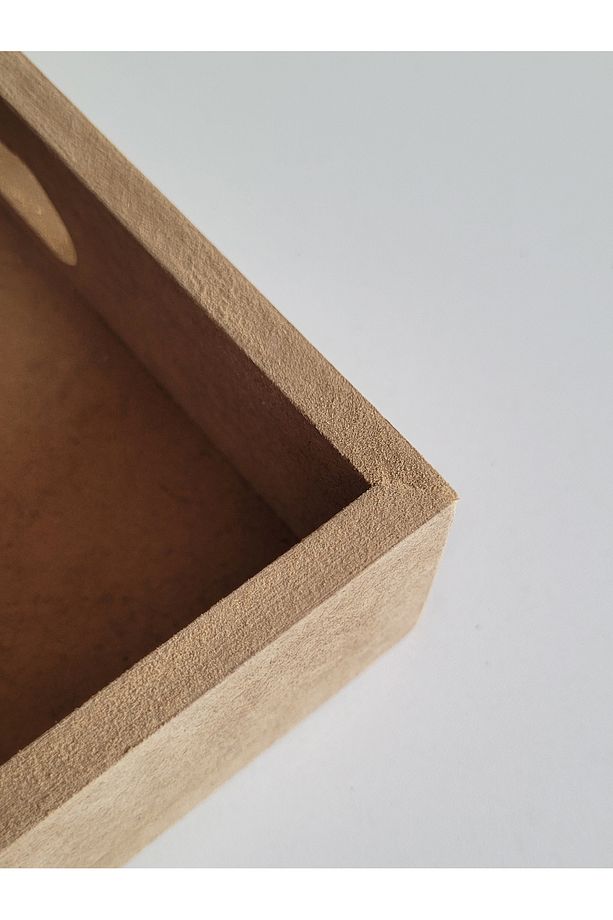 Ahşap, Ham Mdf, Boyanabilir Dikdörtgen Tepsi, 40x30 Cm - 2