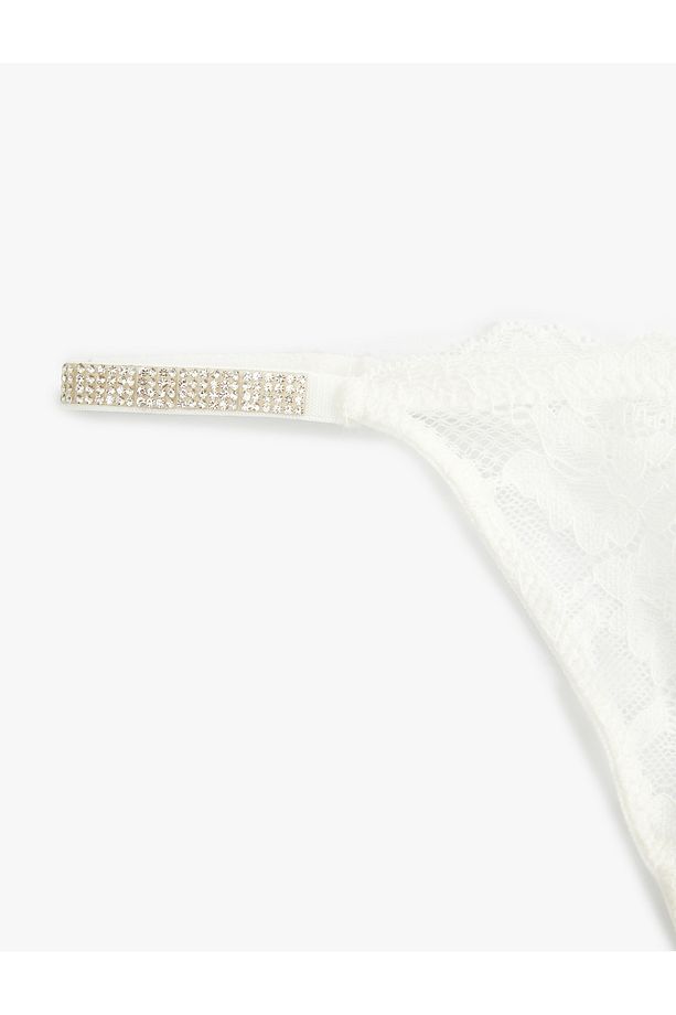 Dantelli String Külot Taşlı Bridal - 8