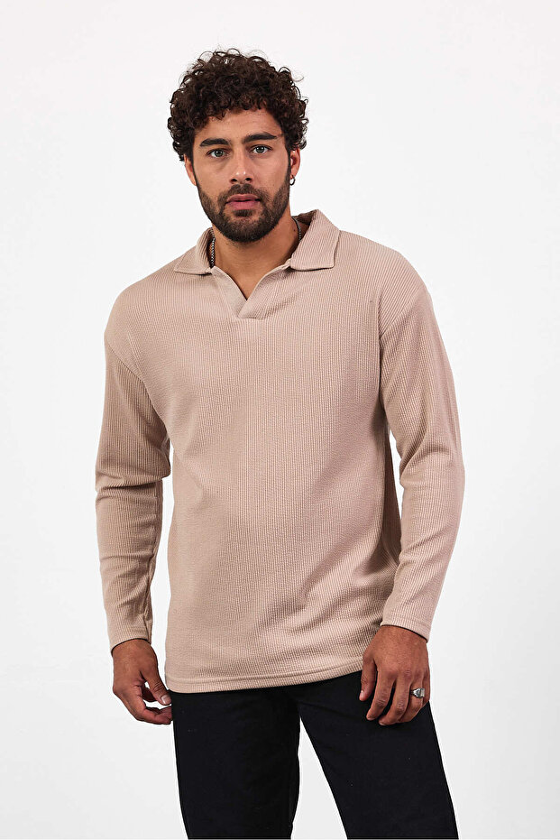 Long Sleeve Jacquard T-Shirt Af-K32031Lns