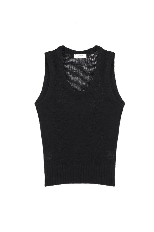 Siyah Triko Süveter - 5