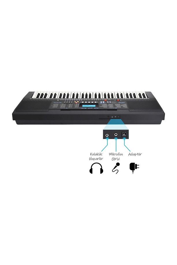 Mk-6145u 61 Tuşlu Elektronik Org (MİKROFON VE ADAPTÖR HEDİYE) - 5