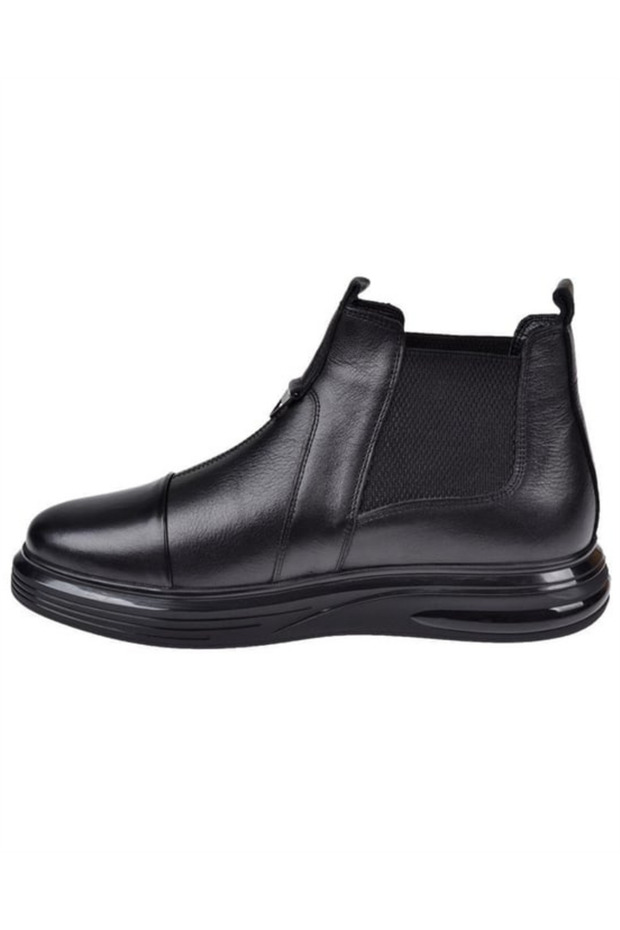 6979 Erkek Siyah Nata (40-44) Deri Bot - 2