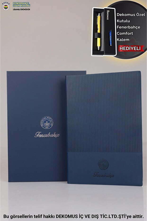 Dekomus Licensed Boxed Hard-Cover Leather Agenda "Special Boxed Comfort Pen Gifted"