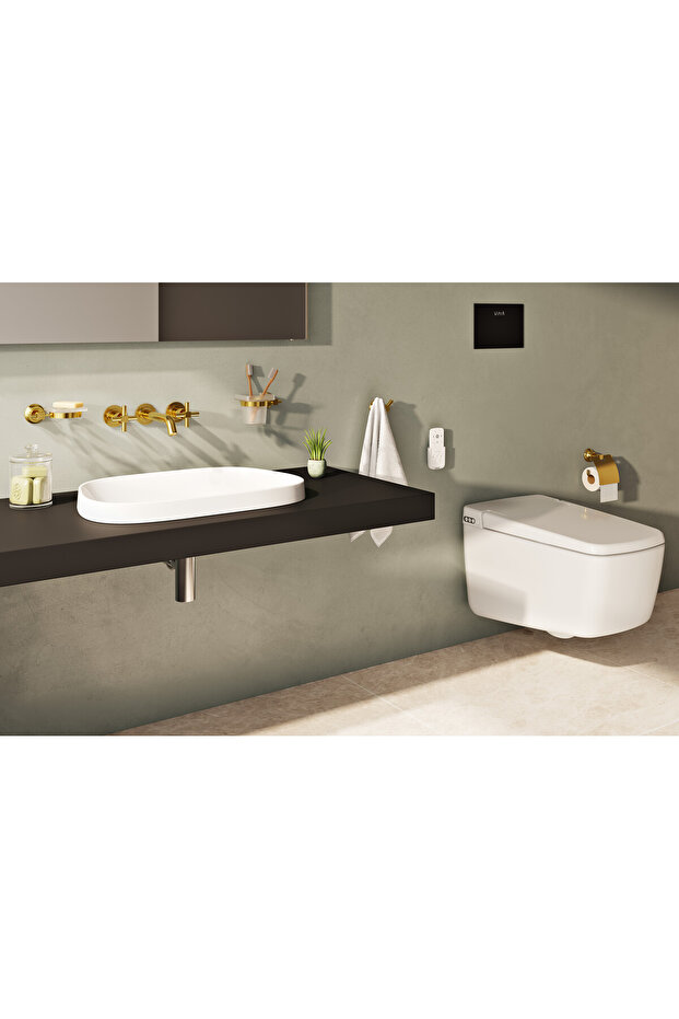 Juno Classic A4441823 Solid Soap Dish, Gold - 3