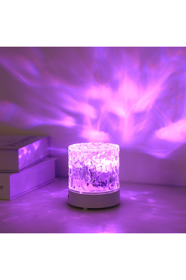16 color ambient water ripple desk lamp with dynamic light and shadow effect RGB multi color swit... - 3