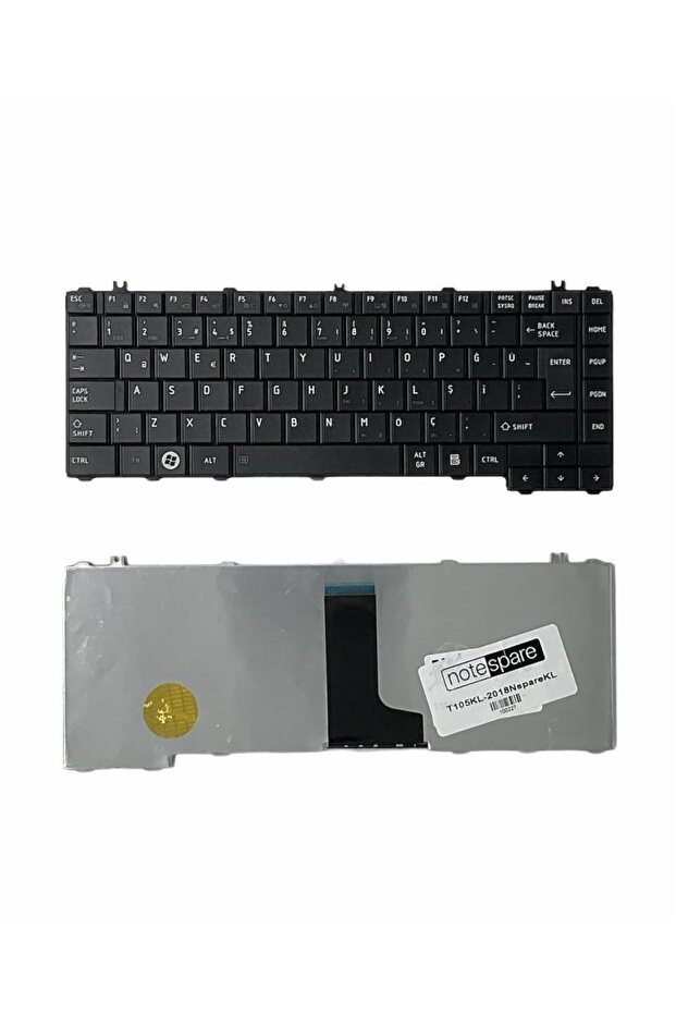 Toshiba ile Uyumlu MP-09M73US6920, MP-09M73US-6920, MP-09M76TQ6920 Notebook Klavye Siyah TR - 1