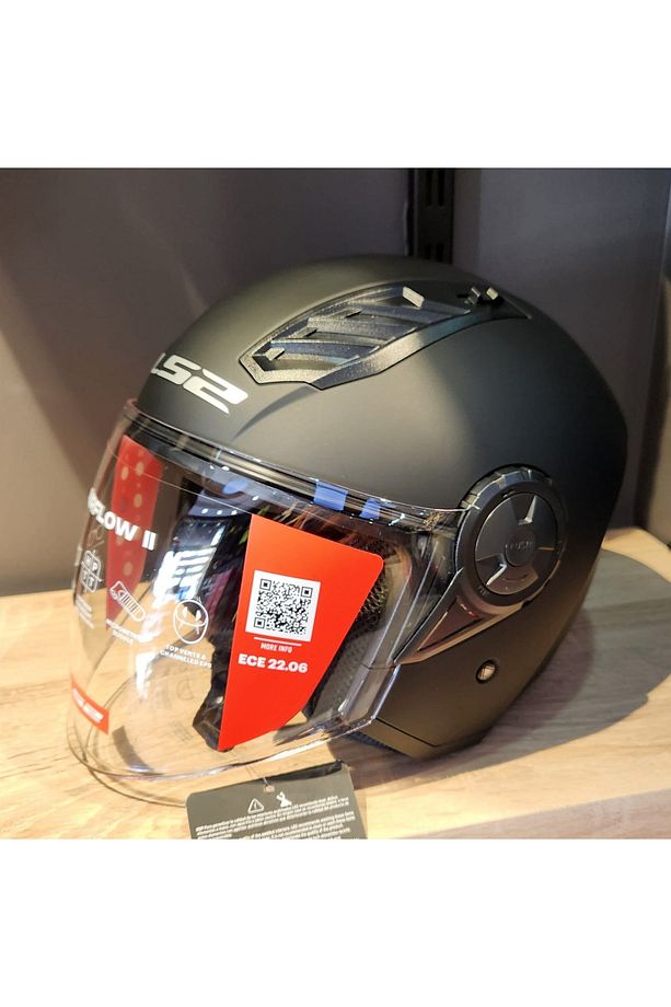 AİRFLOW 2 SOLİD MAT SİYAH ÇENESİZ KASK - 1