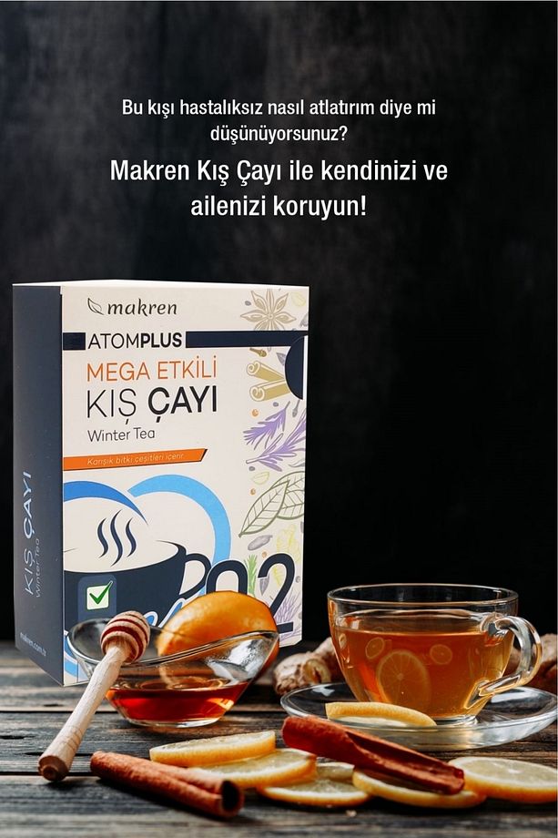 Atom Kış Çayı 20 Adet Şase - Propolisli Zencefilli Mega Etkili & Sağlıklı Kış Içimi - 5