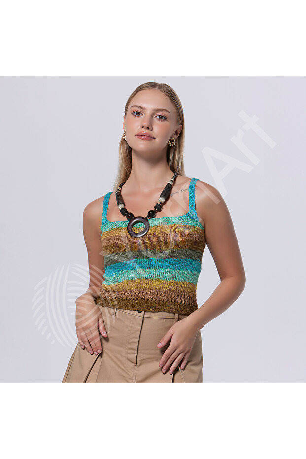 Linen Soft - Hand Knitted String Ebruli-7413 - 3