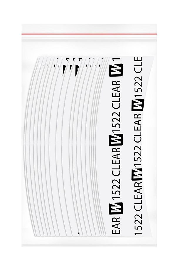 1522 Clear™ Protez Saç Bandı Oval ''c'' (2,0cm X 7,5cm) 36 Adet - 4