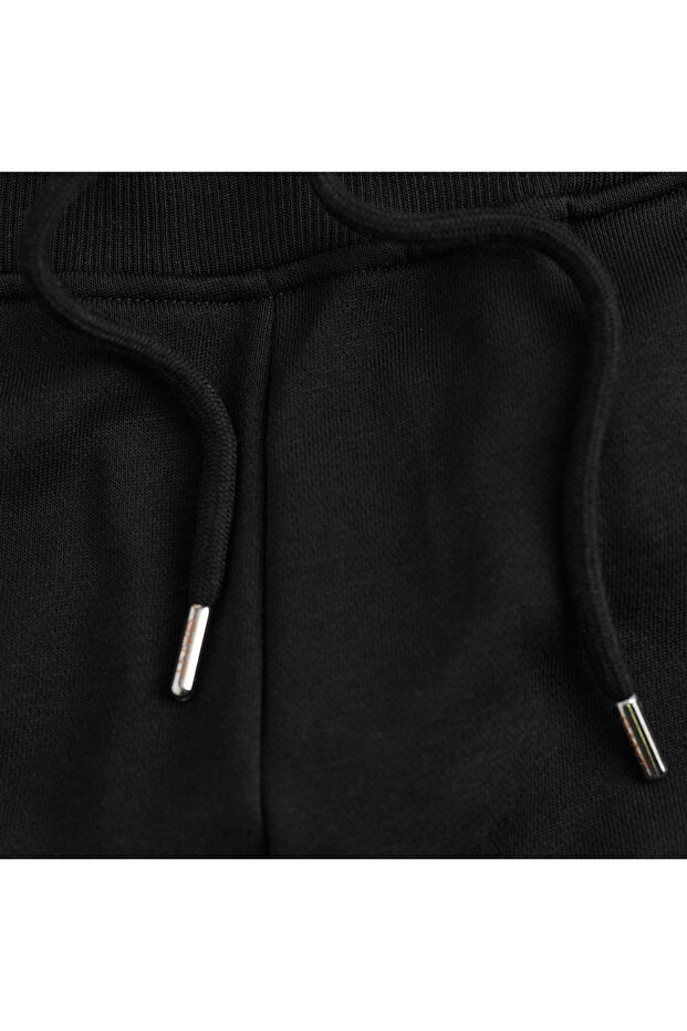 Erkek Siyah Regular Fit Eşofman Altı - 2