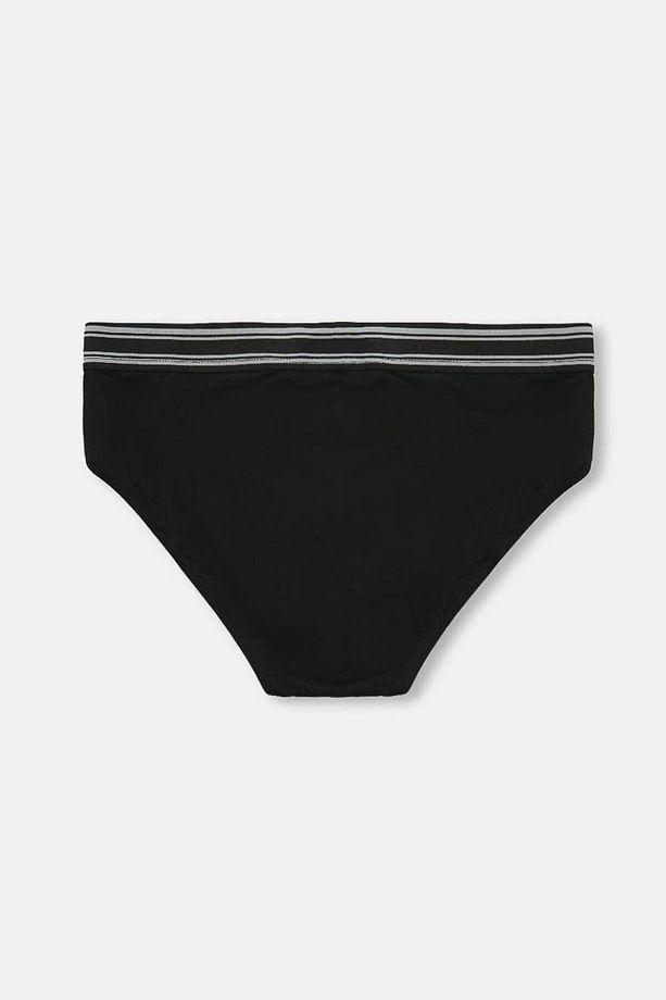 052 Siyah Mikro Modal Erkek Slip - 3
