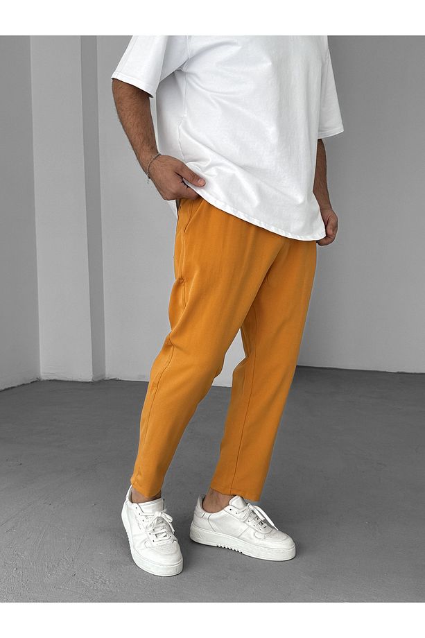 Hardal Bol Kesim Basic Pantolon BY-319 - 3