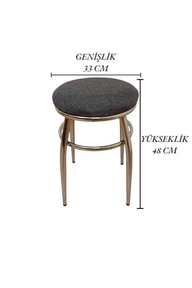 Tabure, Bar Taburesi, 2'li Tabure, Metal Ayaklı Tabure, Iç Içe Geçebilen Tabure, Ikili Tabure - 8