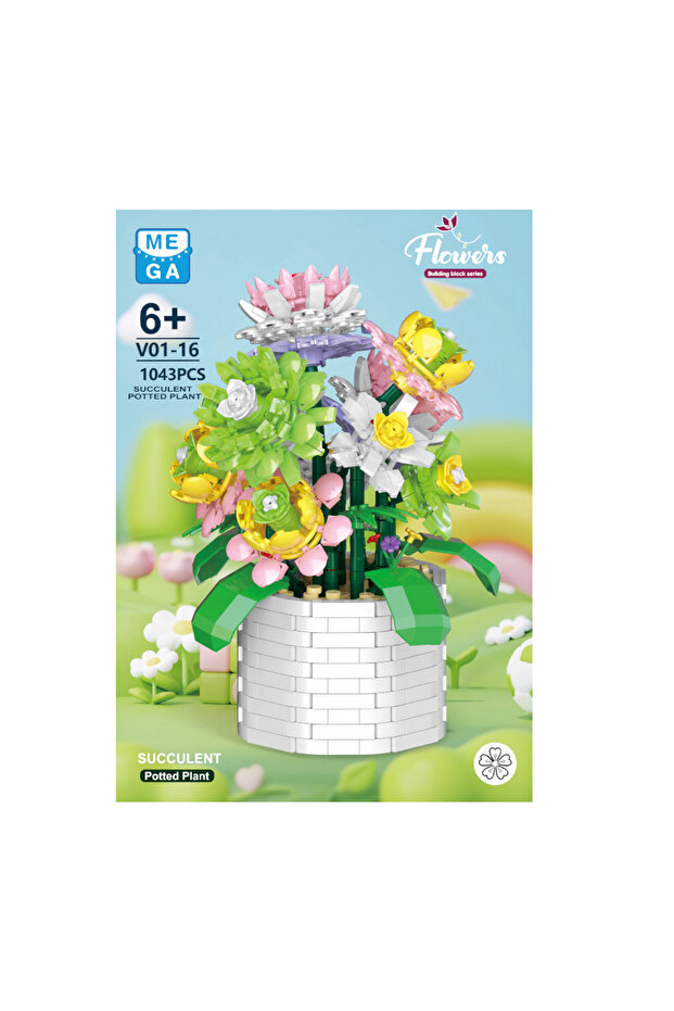 Blok Çiçek Sukulent 1043 Parça - 2