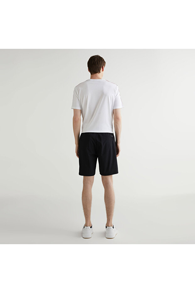 Erkek Siyah Regular Fit Şort - 2