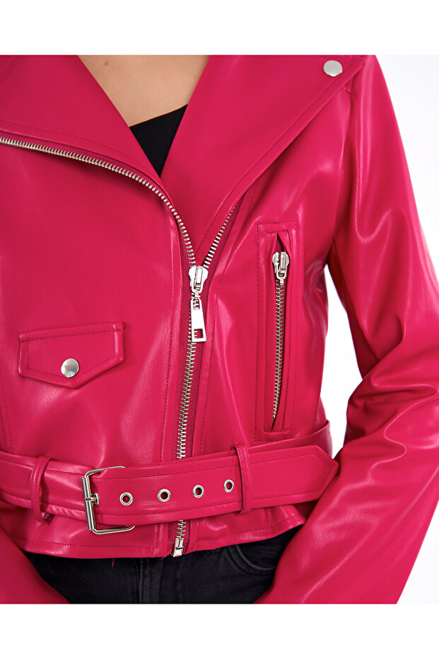 Biker Deri Ceket - 4
