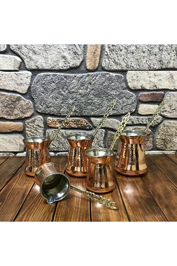 طقم قهوة سلطان من النحاس - نحاس ناعم - 1