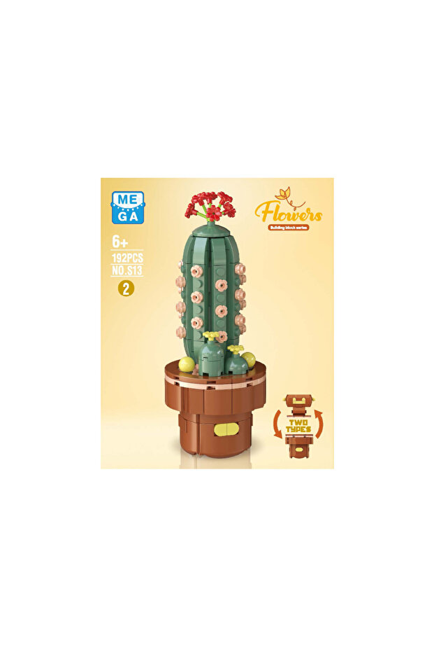 Bitki Çiçekleri Kaktüs 192 Parça - 2