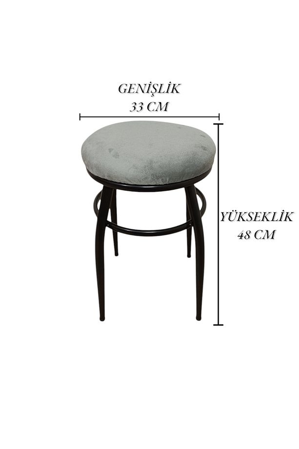 Tabure, Bar Taburesi, 4'lü Tabure, Metal Ayaklı Tabure, Iç Içe Geçebilen Tabure, Dörtlü Tabure - 8
