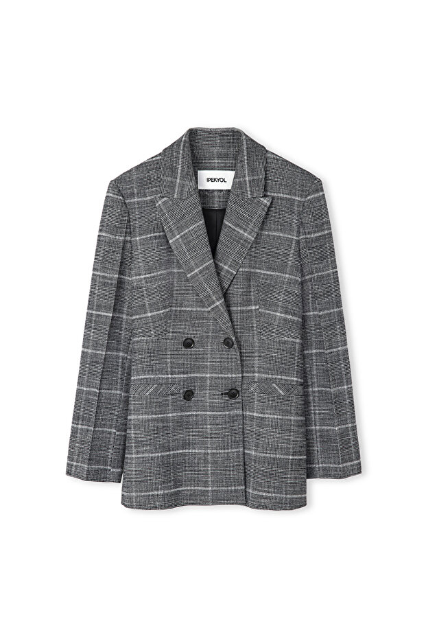 Ekose desen blazer - 3