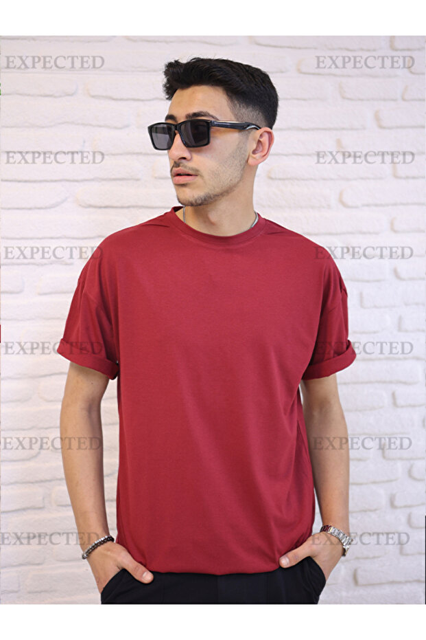 Lover Couple Combination Oversize Basic Bumbac Simplu Tricou - 2 Piese - 2