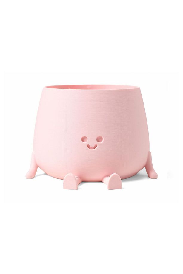 Mini Boy Sevimli Tombul Saksı 0.5 Litre Sukulent Saksısı Pembe - 1