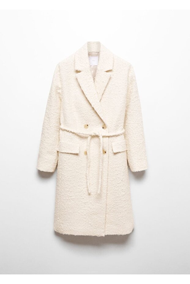 Klapalı kemerli palto - 3