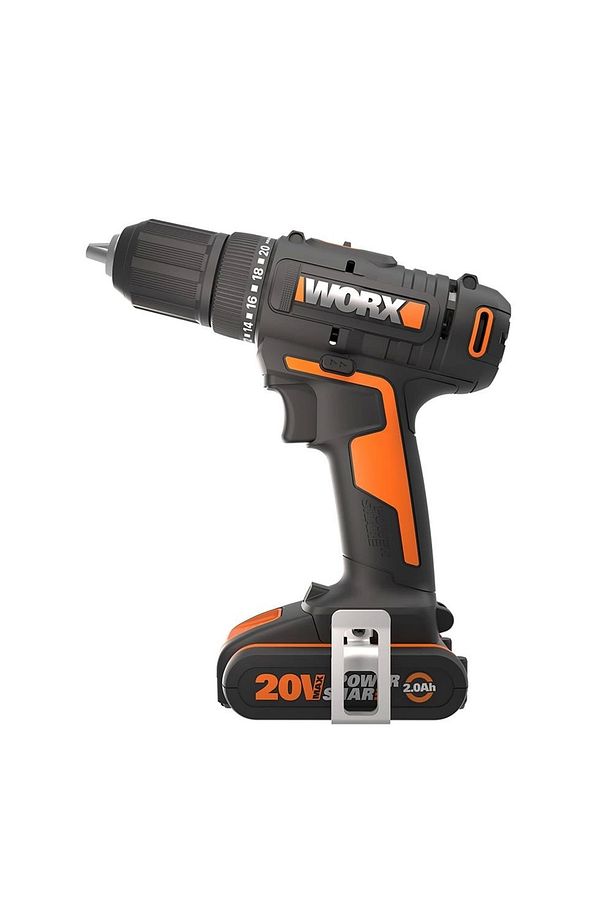 Wx108 20volt/2.0ah. Li-ion Çift Akülü Profesyonel Şarjlı Matkap - 2