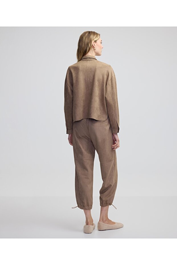 Süet dokulu ceket - 6