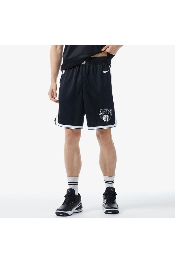Brooklyn Nets NBA 18 Erkek Siyah Şort Şort - 1