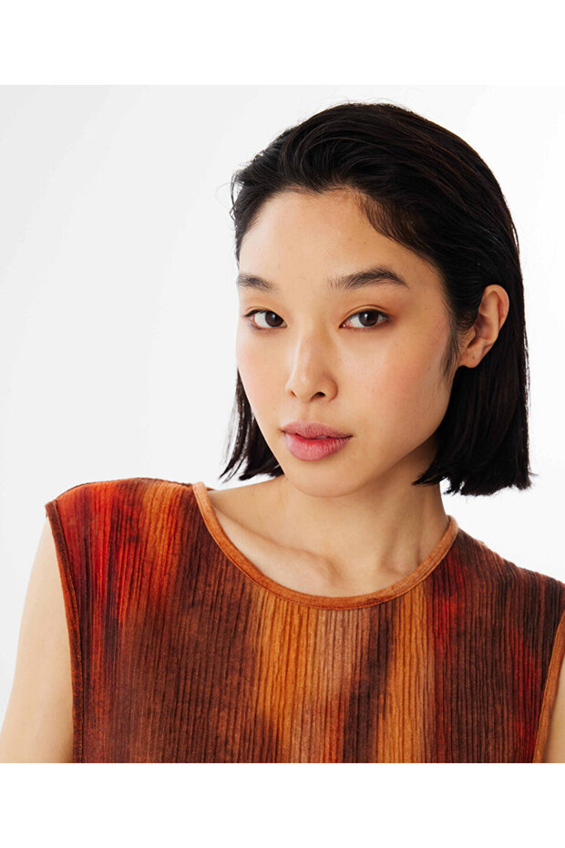 Rochie plisata multicolora - 5