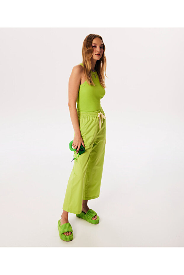 Beli elastik pantolon - 4