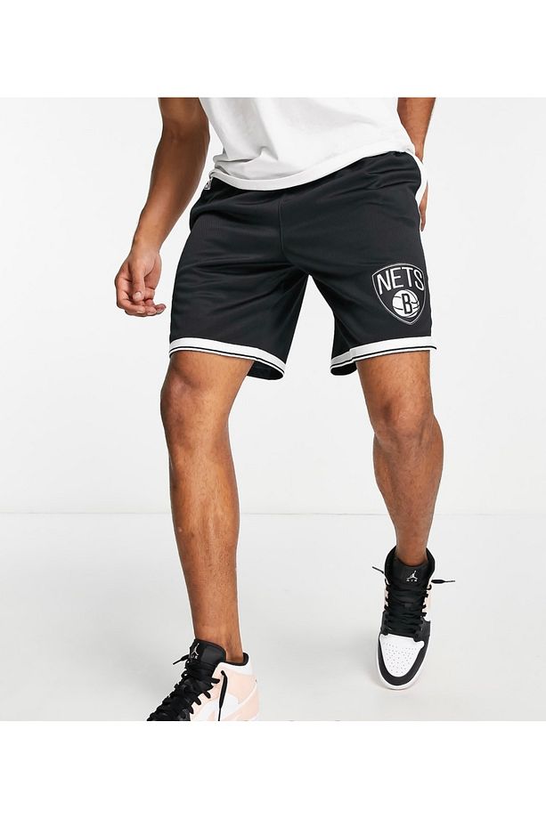 Brooklyn Nets NBA 18 Erkek Siyah Şort Şort - 4
