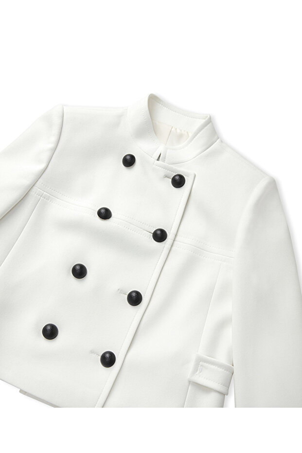 Kontrast düğmeli ceket - 4