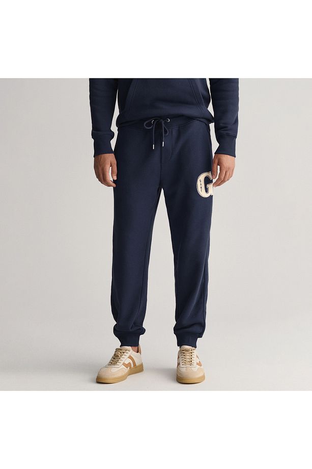 Erkek Lacivert Regular Fit Logolu Eşofman Altı - 4