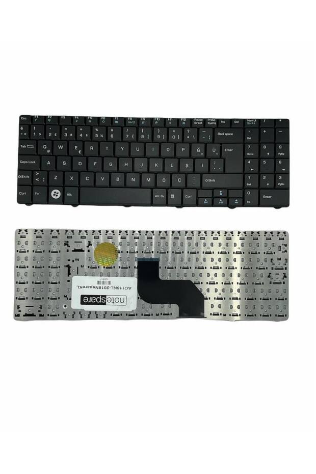 Acer ile Uyumlu 9J.N2M82.00T, 9J.N2M82.01D, 9J.N2M82.A0T, 9J.N2M82.A1D Notebook Klavye Siyah TR - 1