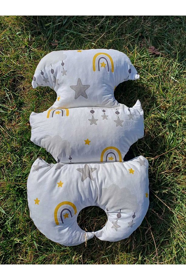 Puset Örtüsü Ve Minderi, Puset Seti,yeni Doğan Ürünleri, Ergonomik Puset Minderi, Puset Örtüsü Seti - 4