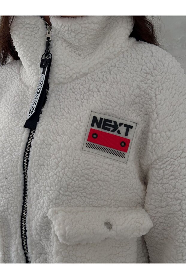 White Fur Long Jacket - Lined - 7