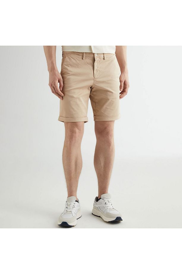 Erkek Bej Regular Fit Şort - 3