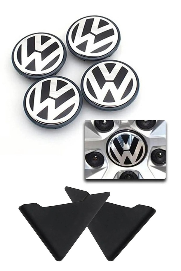 Volkswagen Passat Jetta Wheel Hub Emblem (Cover) 4 Pieces Door Corner Protector Gift